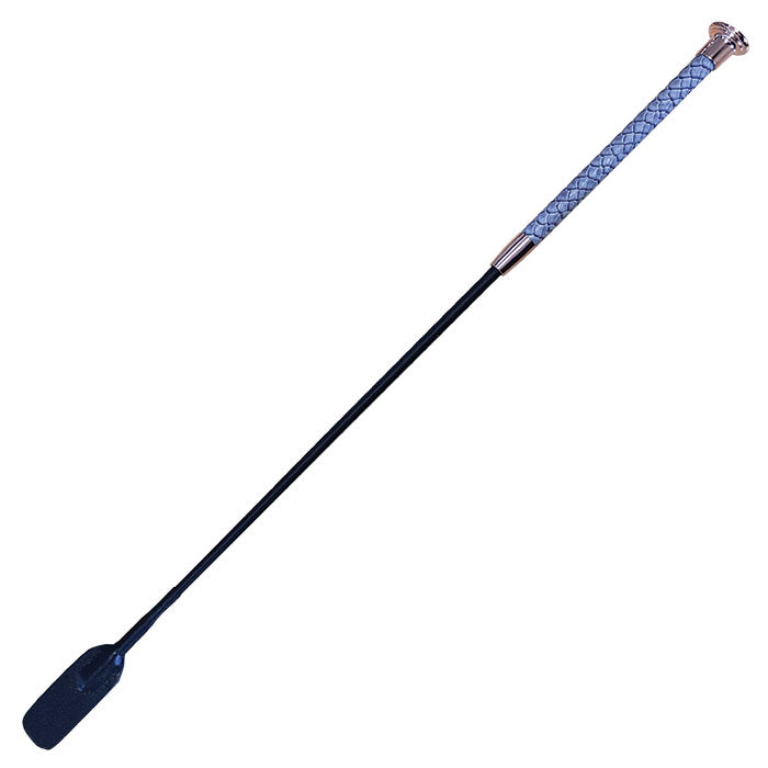 Woof Wear Reptile Riding Whip #colour_grey-rose-gold