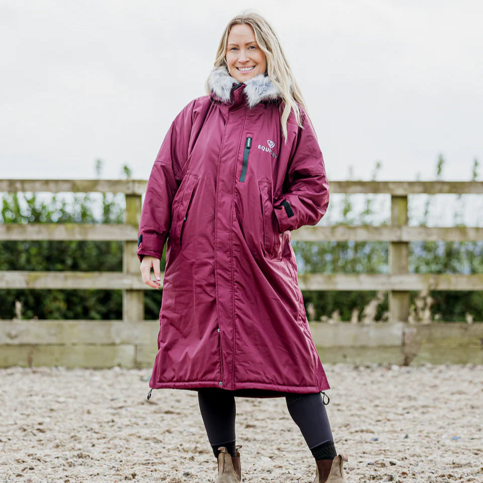 EQUIDRY Women's Thick Fleece Evolution #colour_plum-grey