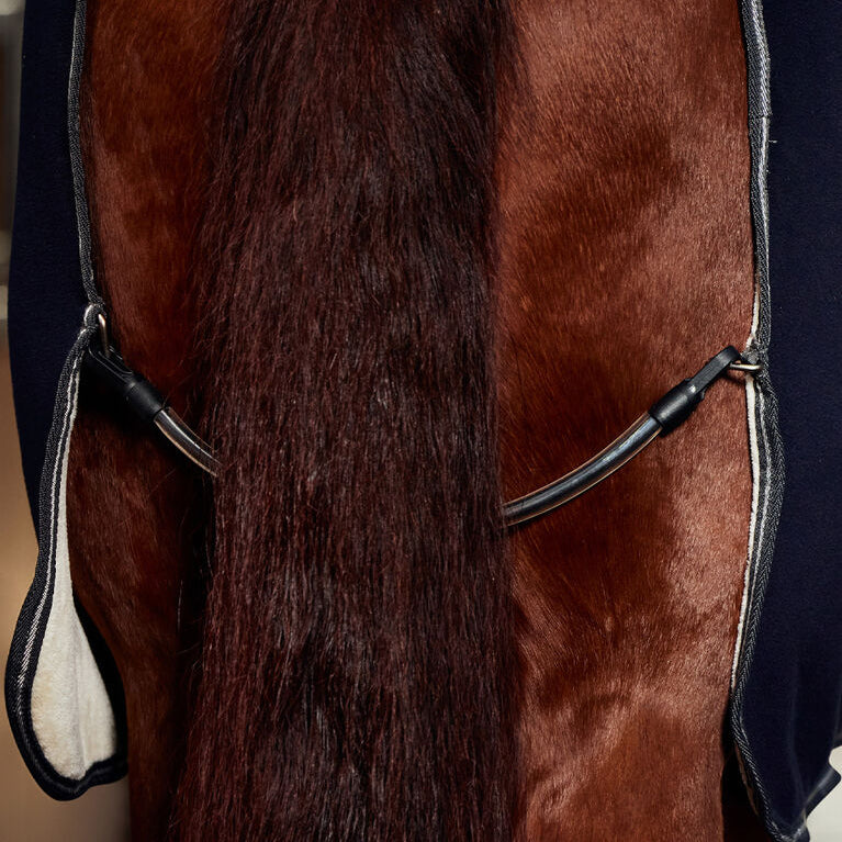 Weatherbeeta Sherpa Fleece Cooler Standard Neck #colour_navy-charcoal