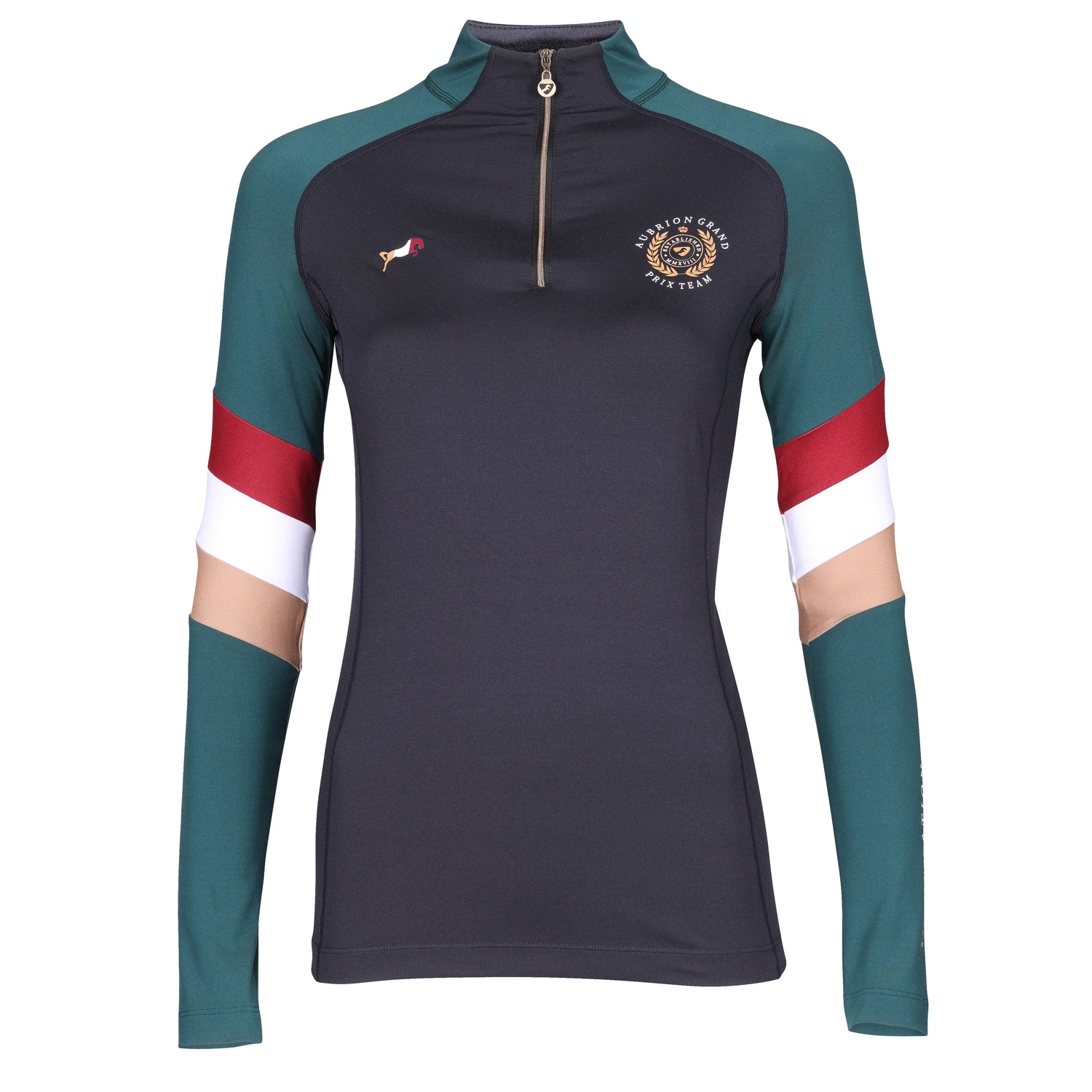 Shires Aubrion Team Long Sleeve Ladies Base Layer #colour_black