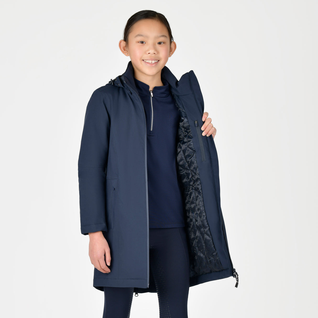 Dublin Kara Childs Waterproof Jacket #colour_ink-navy