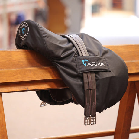 Shires ARMA Waterproof Fleece Lined Saddle Cover #colour_black