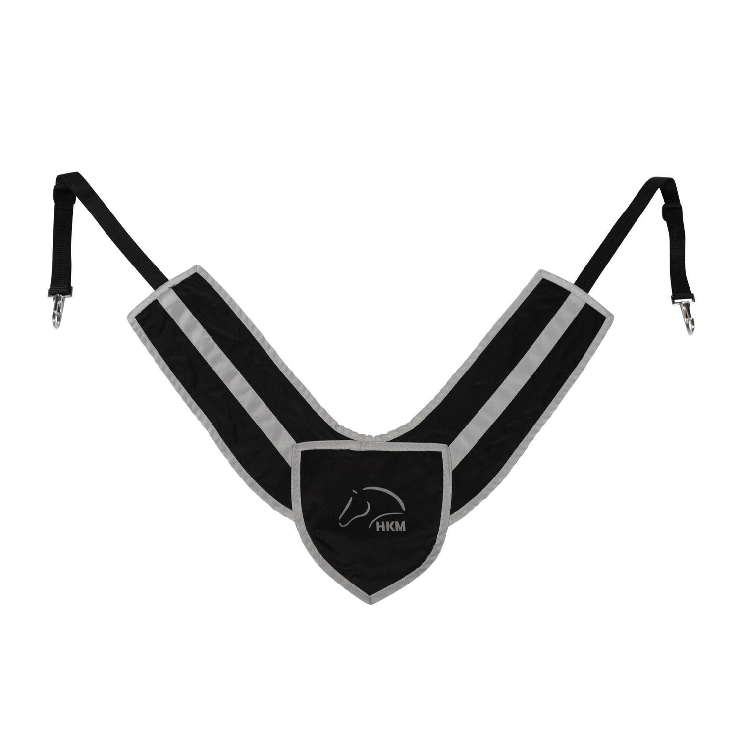 HKM Breastplate -Reflective- #colour_black-silver