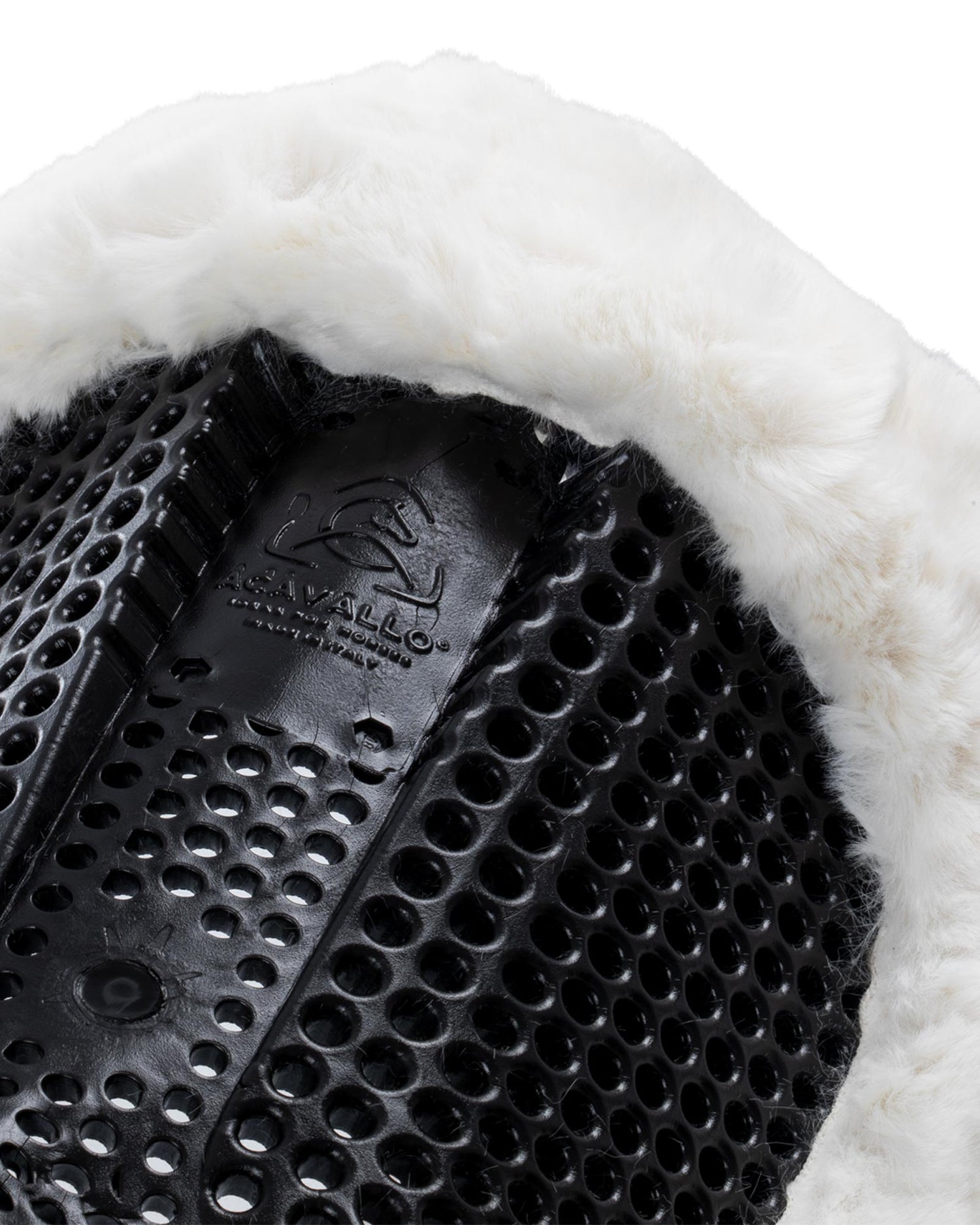 Acavallo Gel Ns-Fs Classic-Fs Cut-Out Rear Riser #colour_black-white