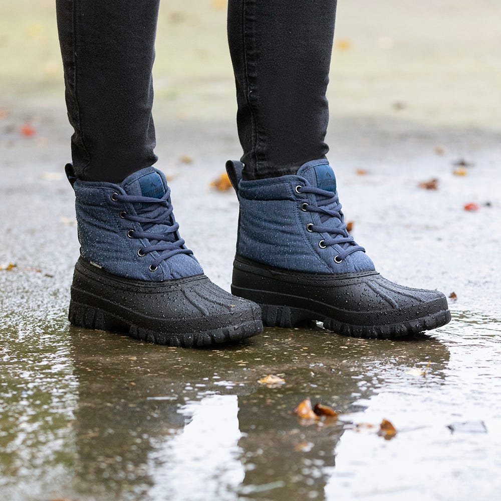 Hy Equestrian Children's Oxspring Waterproof Muck Boot #colour_navy