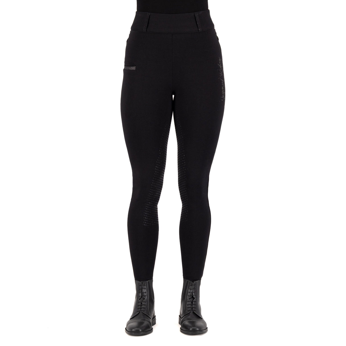 Imperial Riding Women's Comfi Sparks Winter Full Grip Riding Tights #colour_black