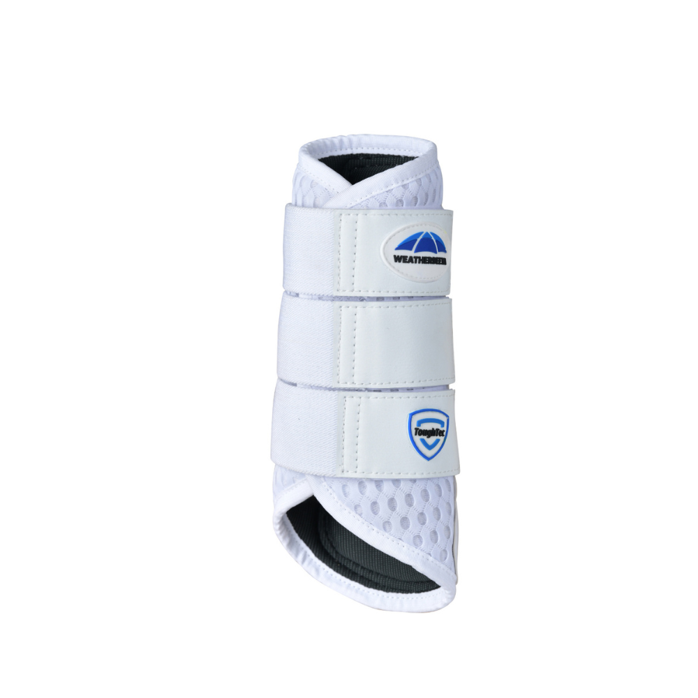 Weatherbeeta Tough-Tec Mesh Brushing Boots #colour_white-white