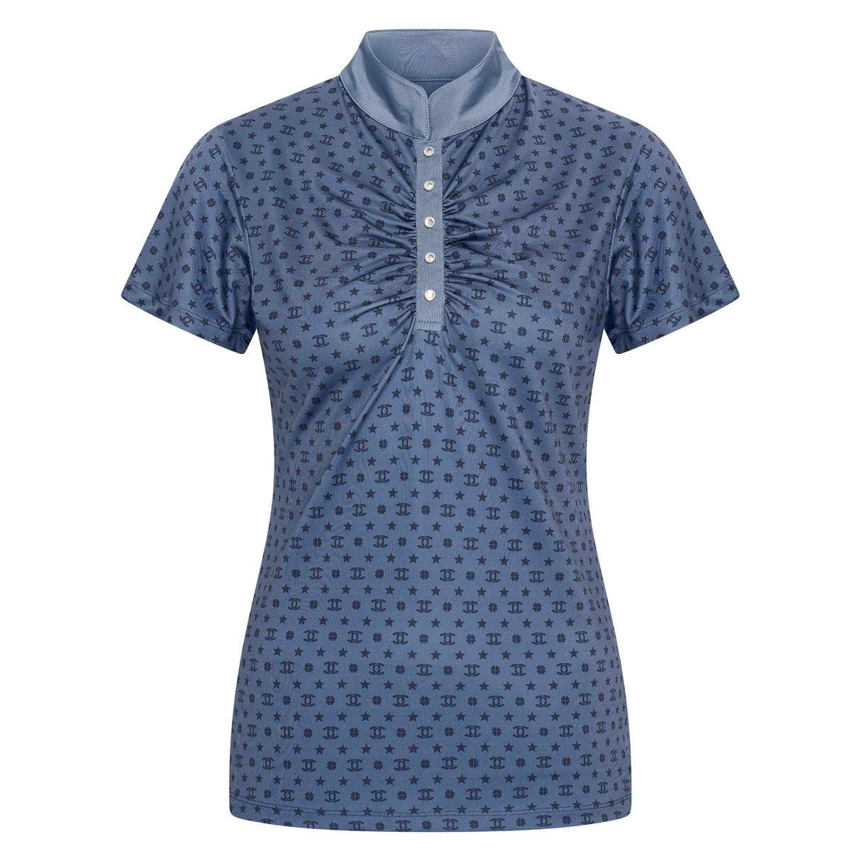 Imperial Riding Women's Roxy AOP Tech Top #colour_blue-navy