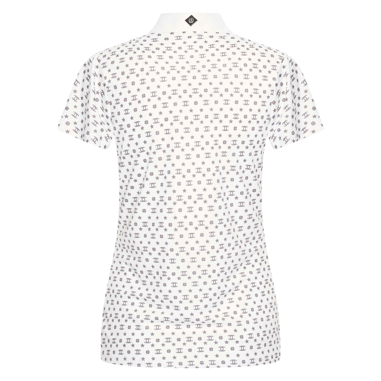 Imperial Riding Women's Roxy AOP Tech Top #colour_white-grey