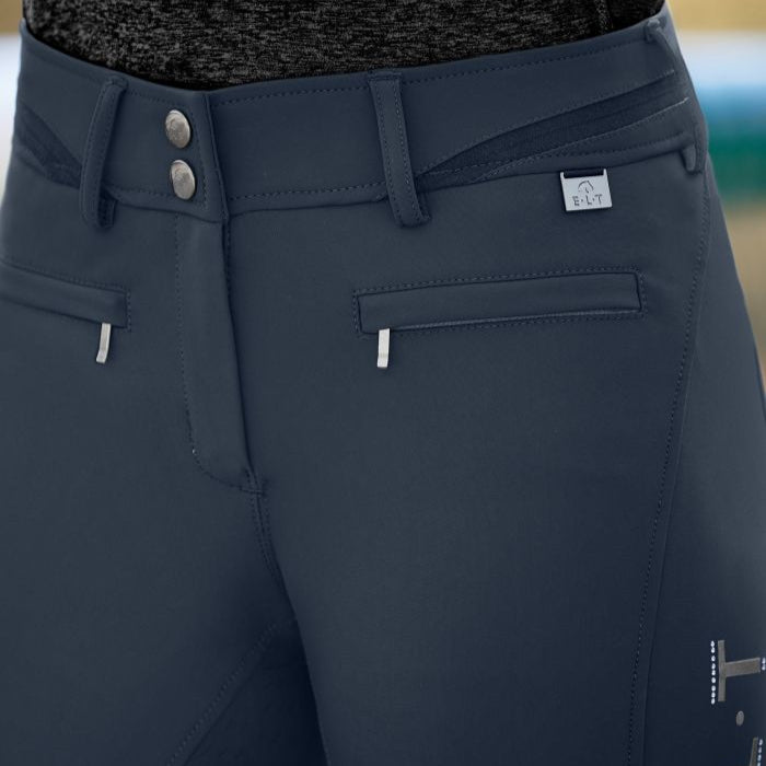 E.L.T Ladies Maja Glam Curved High Waist Breeches #colour_deep-blue
