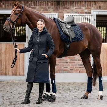 E.L.T Opal Ladies Winter-Performance-Riding Coat #colour_deep-blue