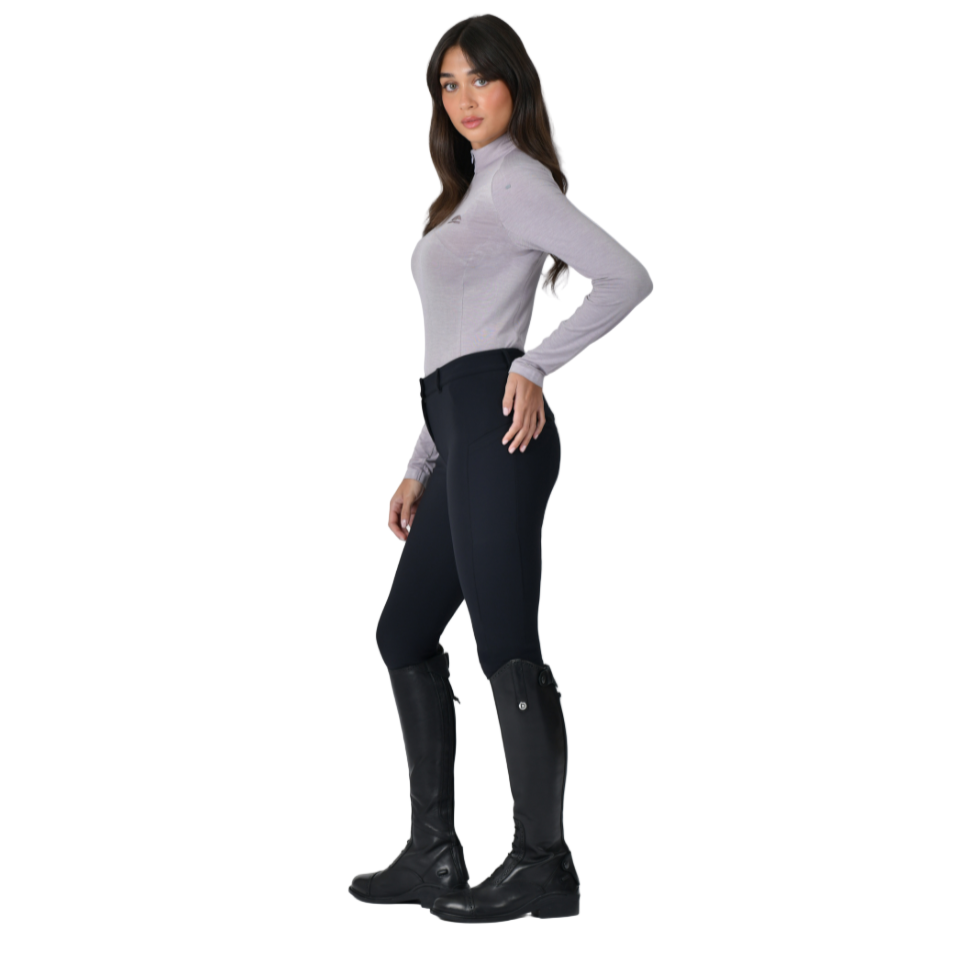 Weatherbeeta Ladies Bamboo Long Sleeve Performance Base Layer #colour_burnished-lilac