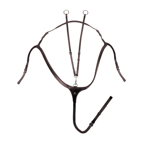 Waldhausen X-Line Breastplate with Long Bridge #colour_brown