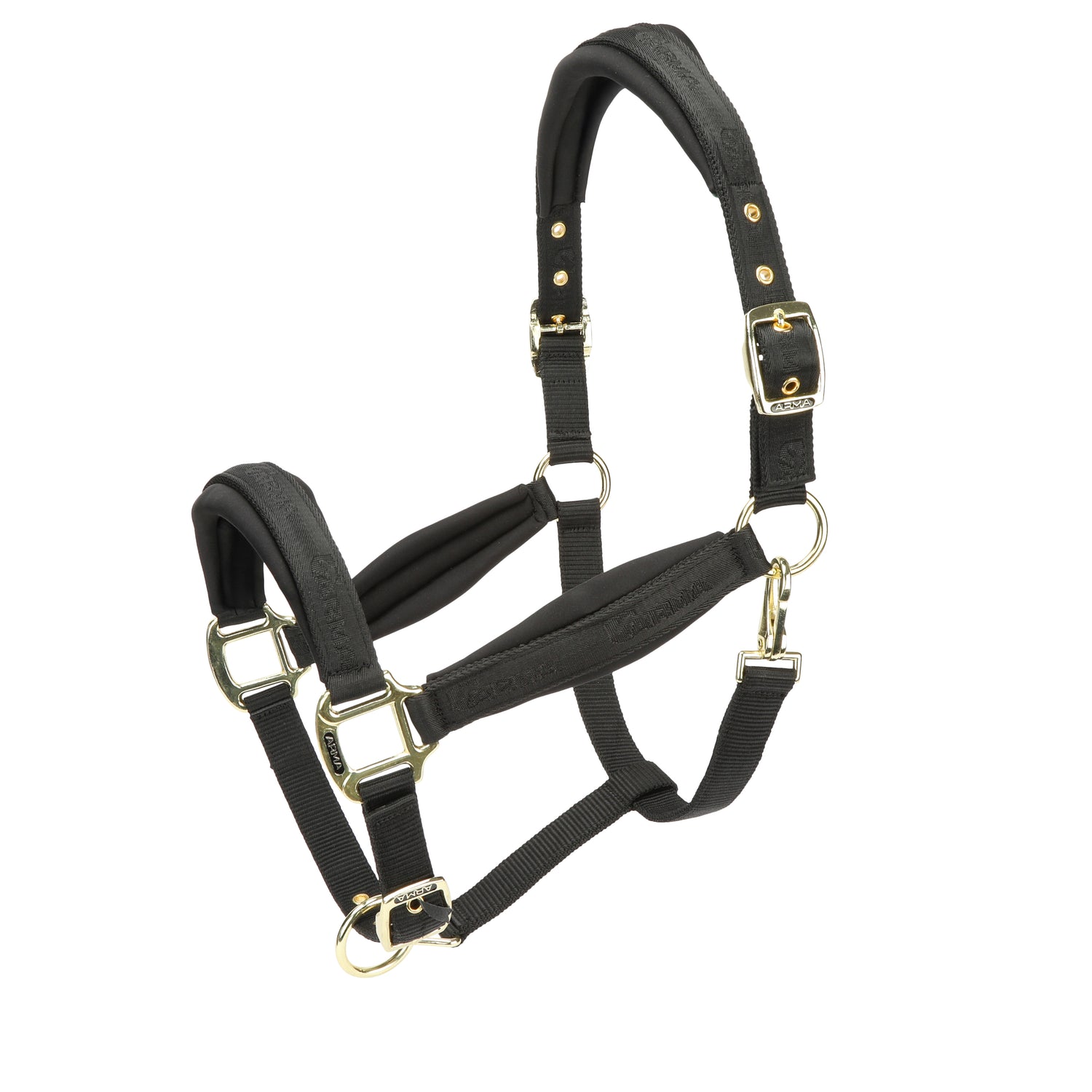 Shires ARMA Padded Headcollar #colour_black