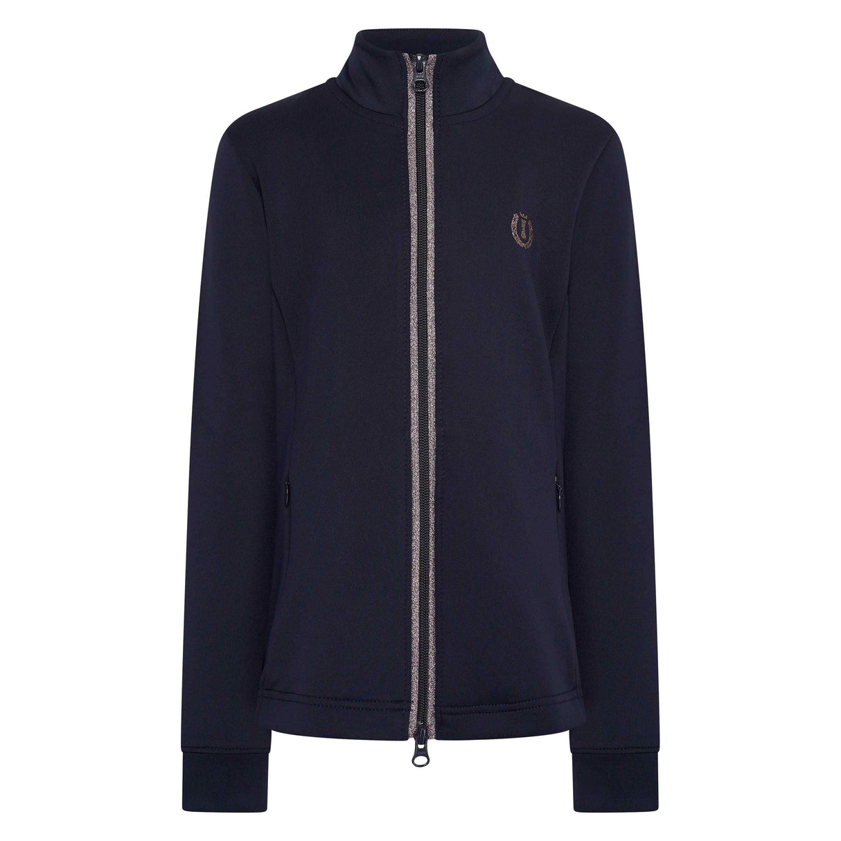 Imperial Riding Children's Izzy Sun Tech Cardigan #Colour_navy