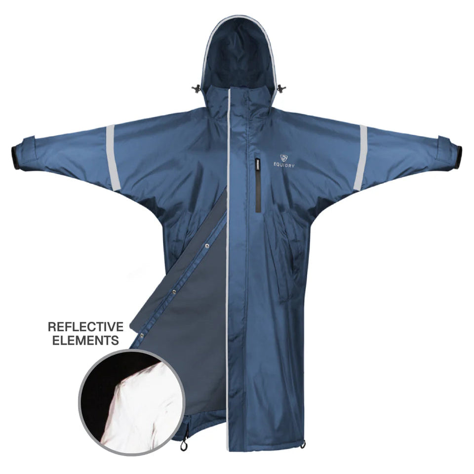 EQUIDRY Women's Thin Fleece Reflective Evolution #colour_steel-blue