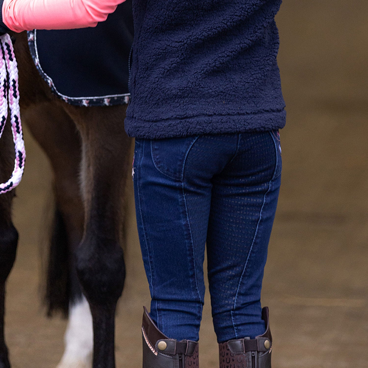 Imperial Riding Demi Children's Riding Breeches #Colour_dark-denim