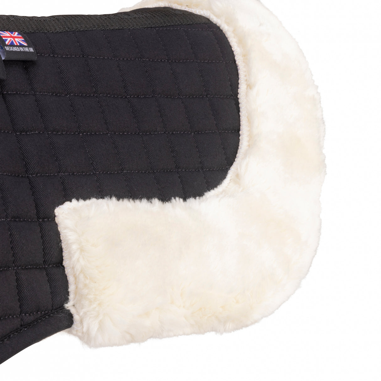 Shires ARMA Deluxe Cotton Half Pad #colour_black-natural
