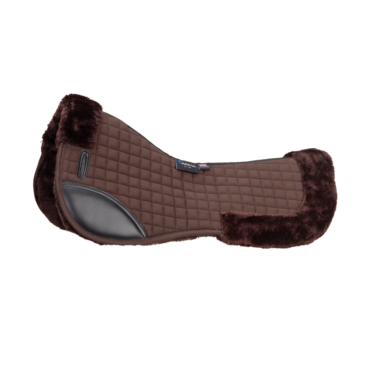 Shires ARMA Deluxe Cotton Half Pad #colour_brown-brown