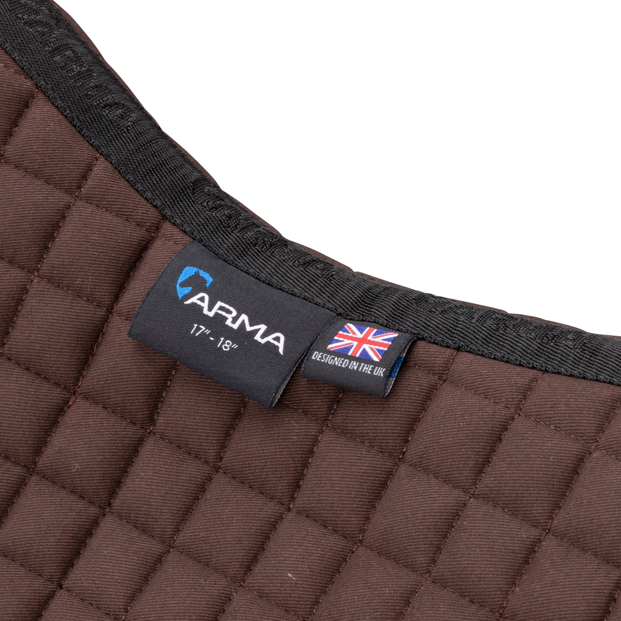 Shires ARMA Deluxe Cotton Half Pad #colour_brown-brown