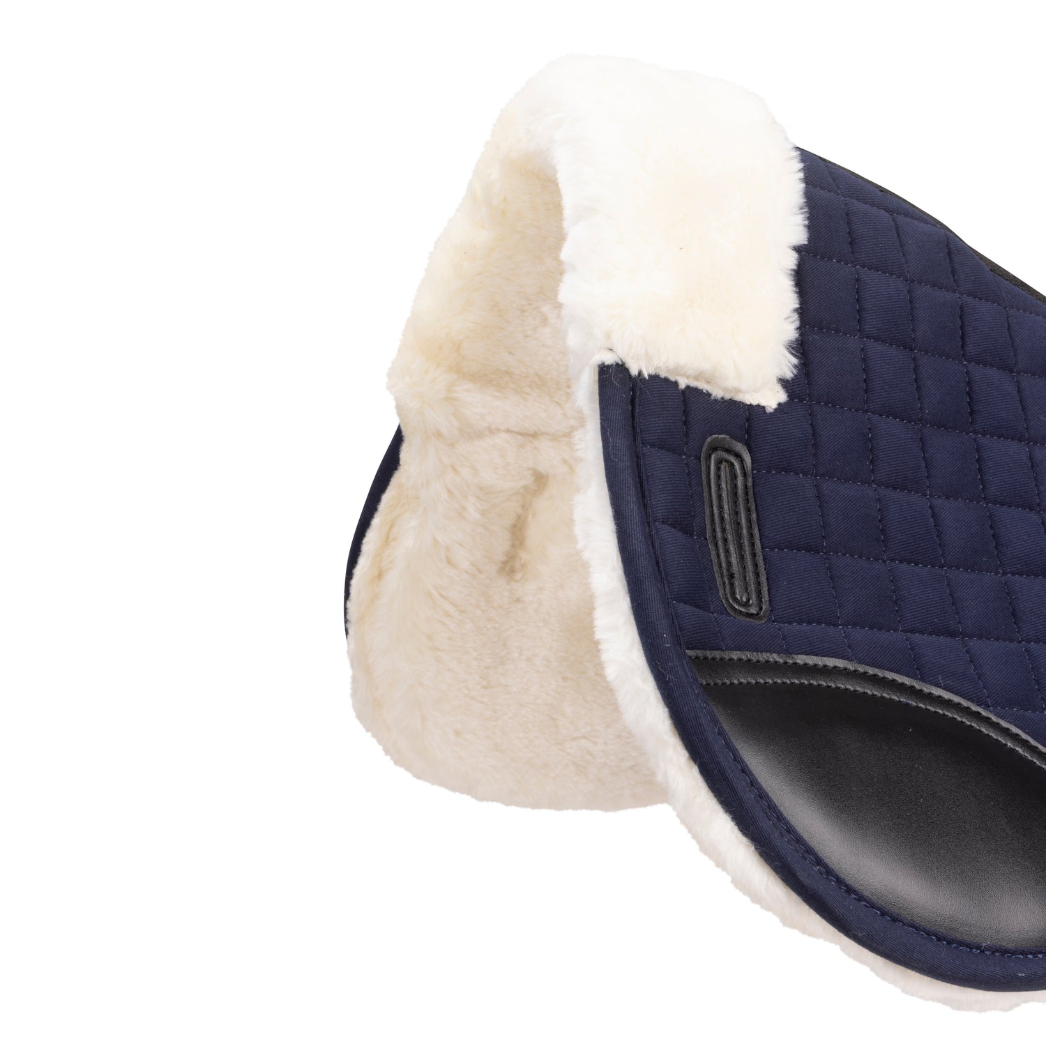 Shires ARMA Deluxe Cotton Half Pad #colour_navy-natural