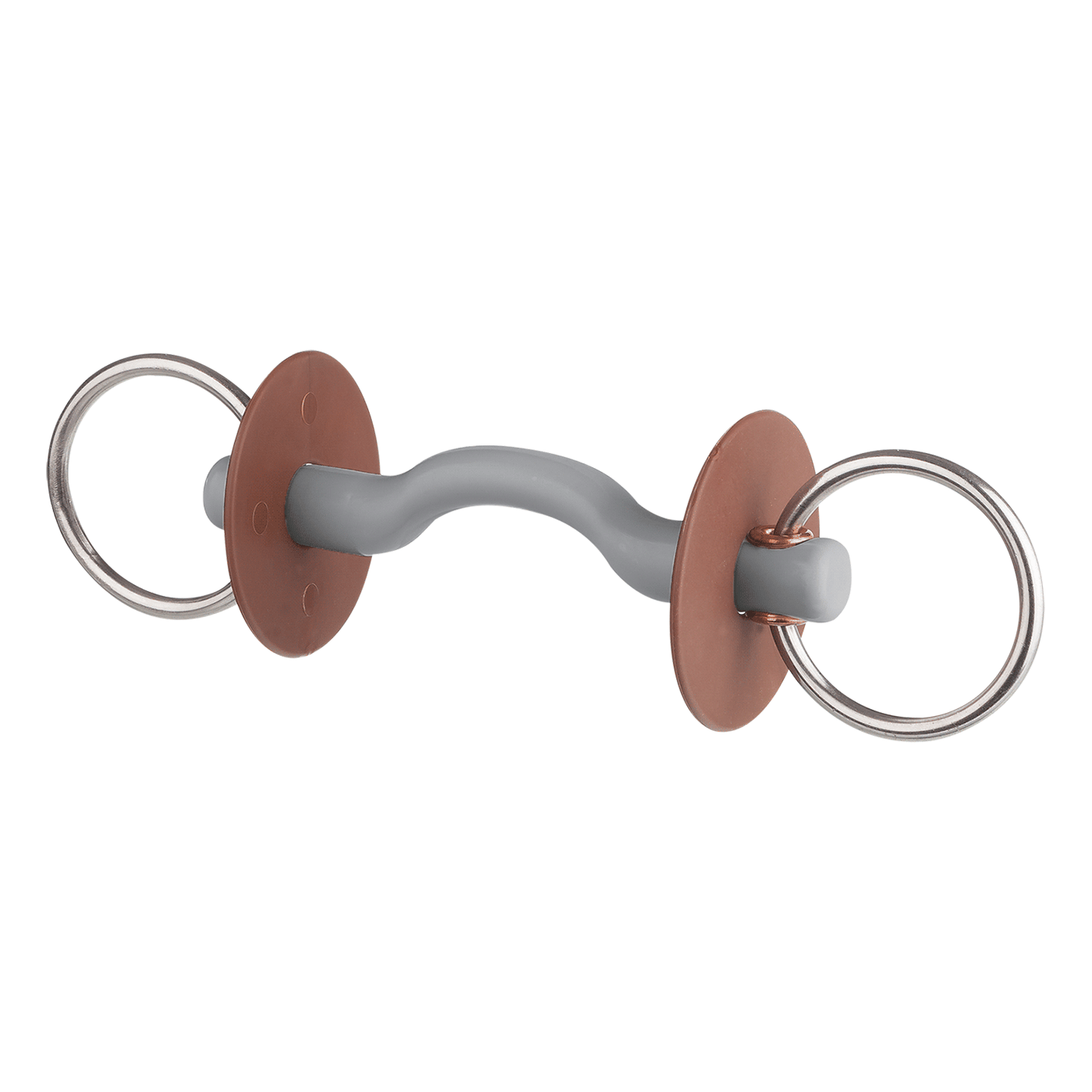 Beris Hard 7.5cm Ring Loose Ring Snaffle with Tongue Port Bar