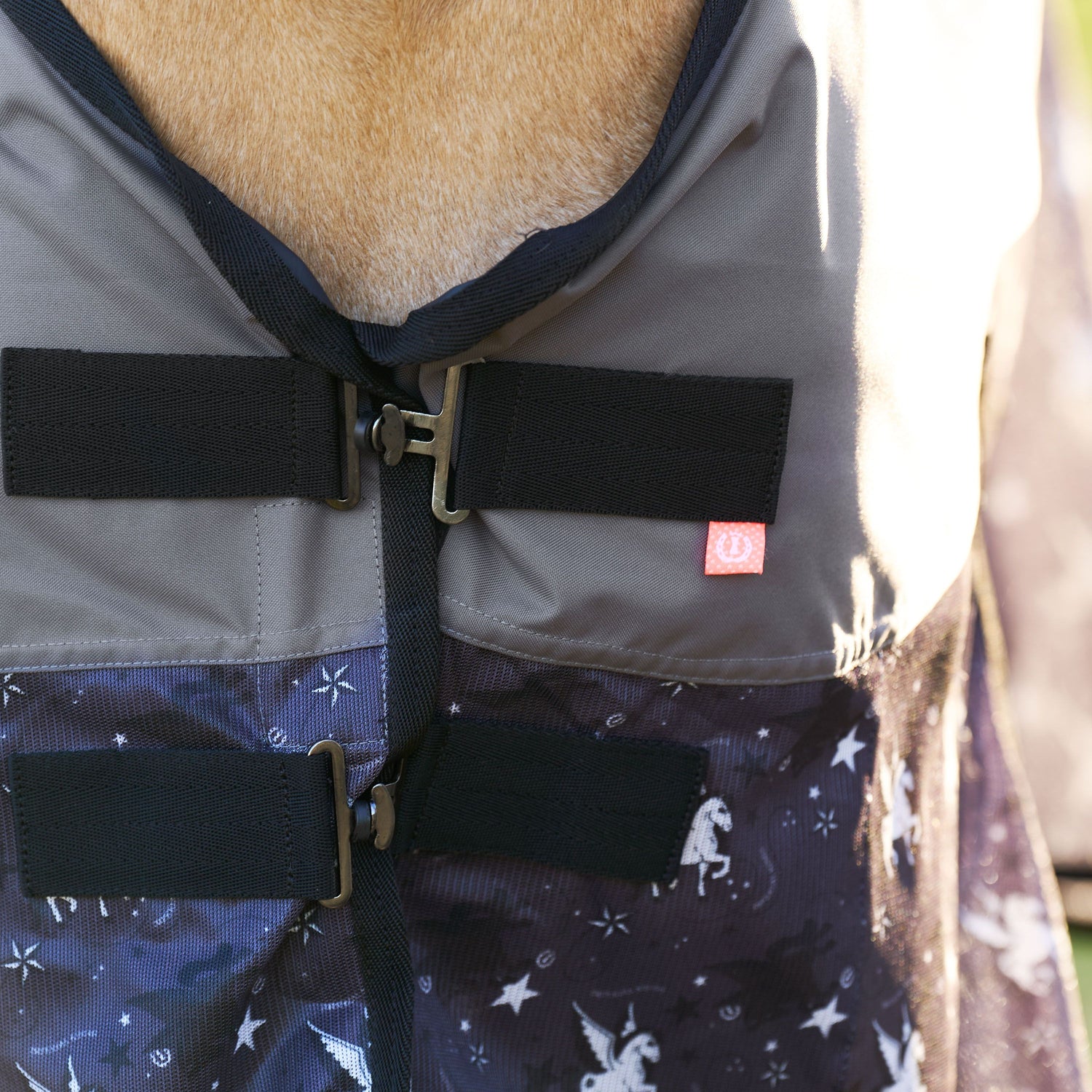 Imperial Riding Super-Dry AOP Rain & Fly Rug #colour_grey-pixie-dust-aop