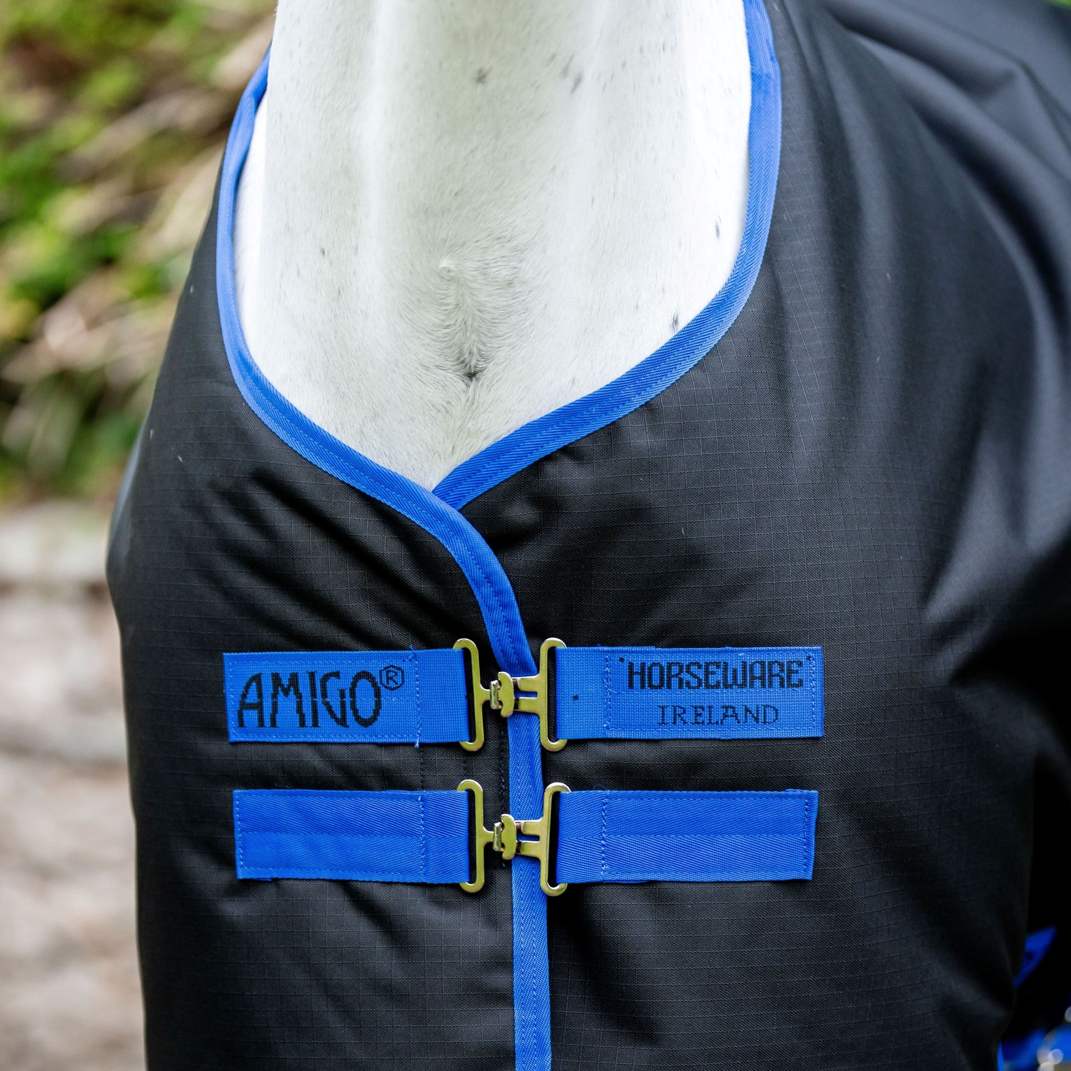 Horseware Ireland Amigo Ripstop 900D Plus 0g Pony Turnout Rug #colour_black-classic-blue