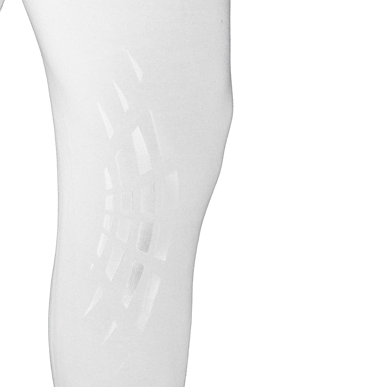 Equestro Zeus Men’s Stretch Cotton Breeches with Knee Grip #colour_white