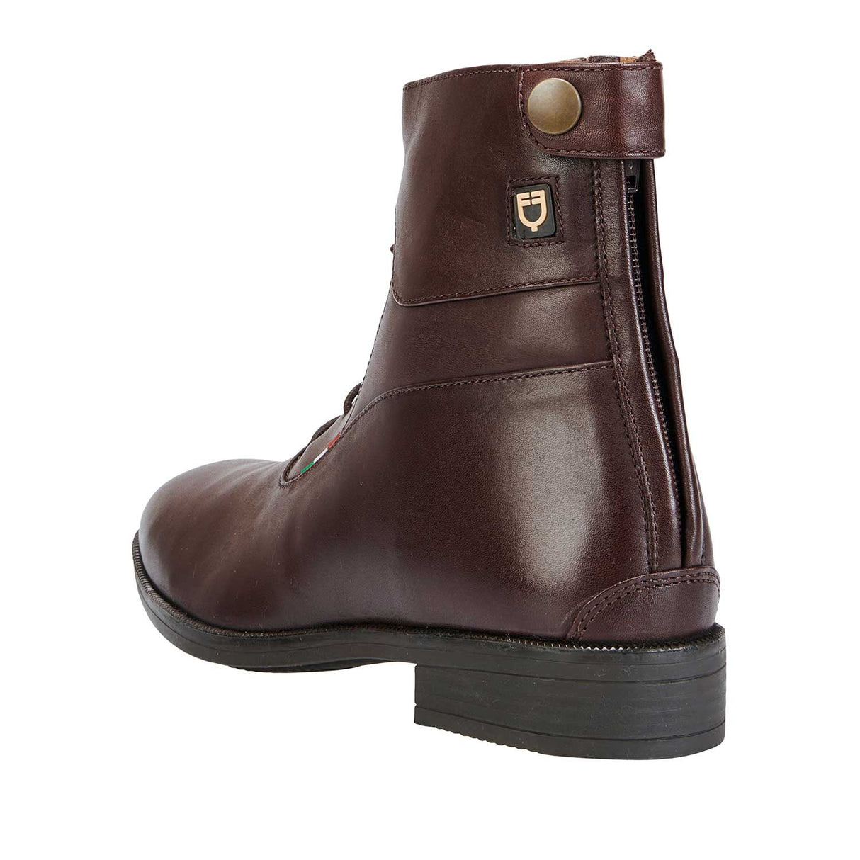 Equestro Unisex Ankle Boots With Laces #colour_brown