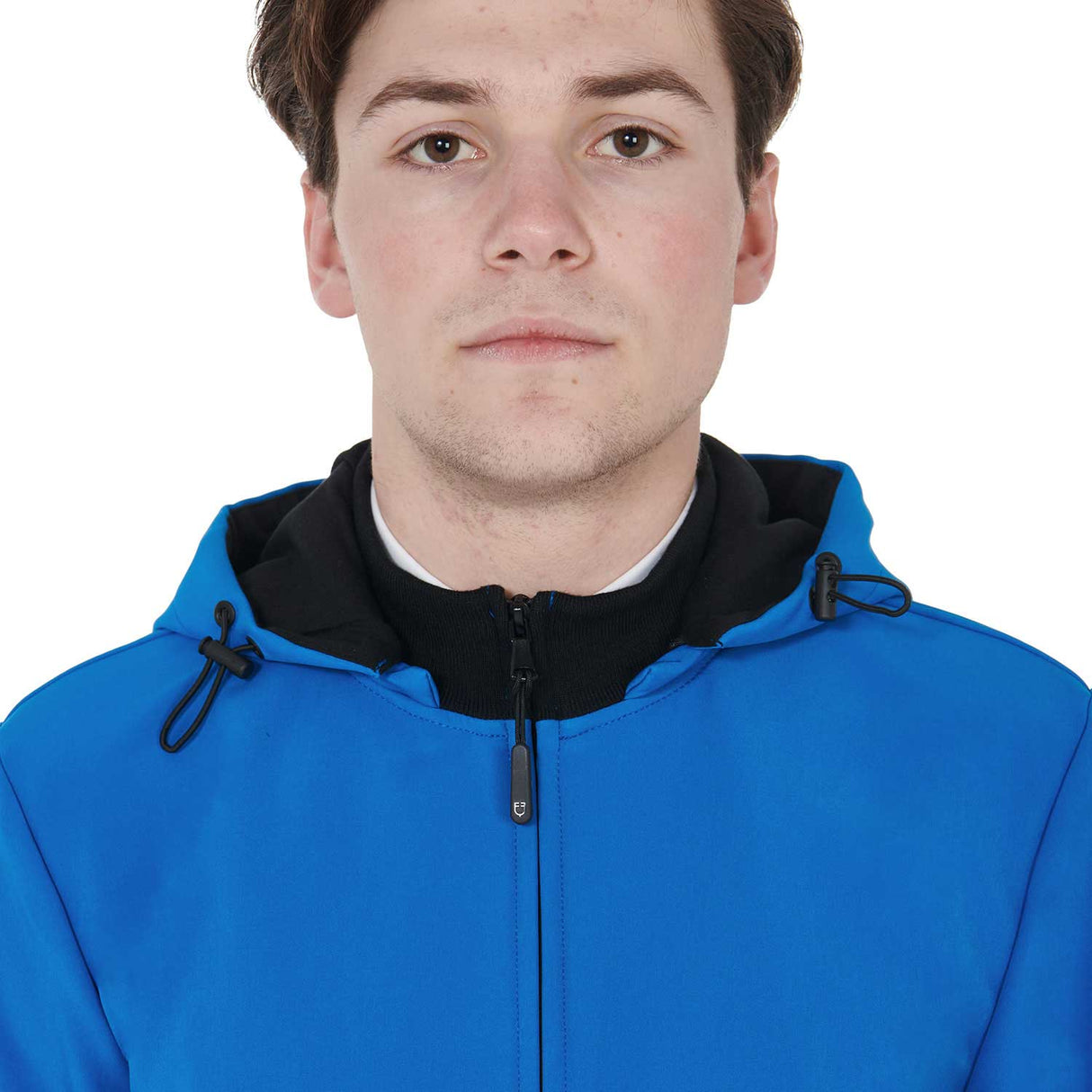 Equestro Men's Slim Fit Softshell Jacket With Internal Fleece #colour_royal-blue