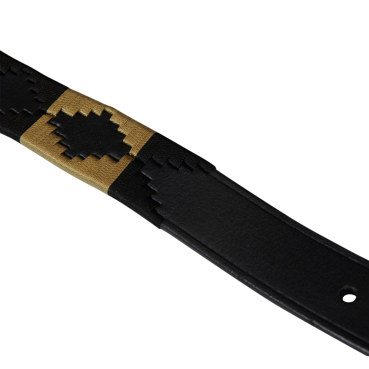 Leather belt with southwest patterm