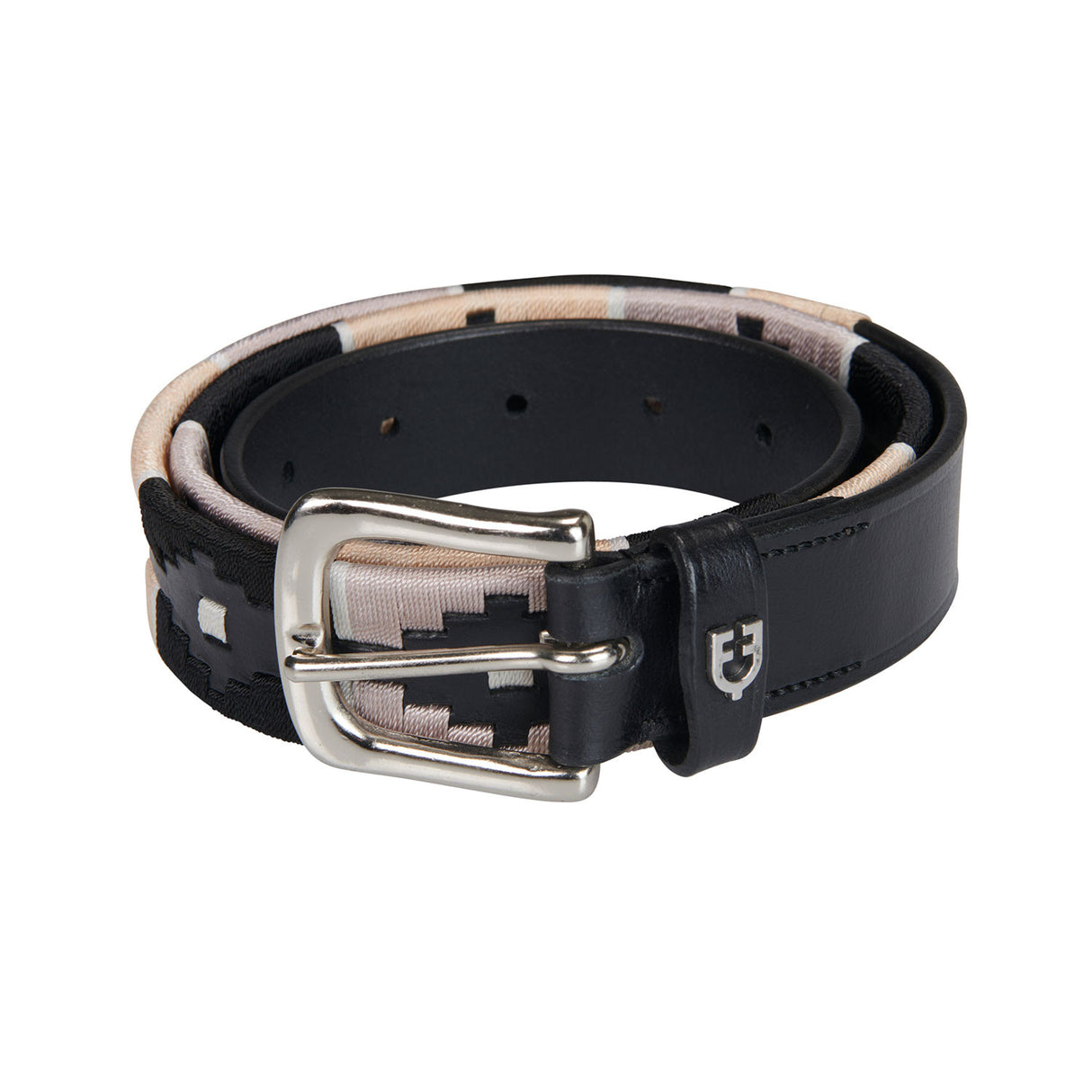 Leather belt with southwest patterm