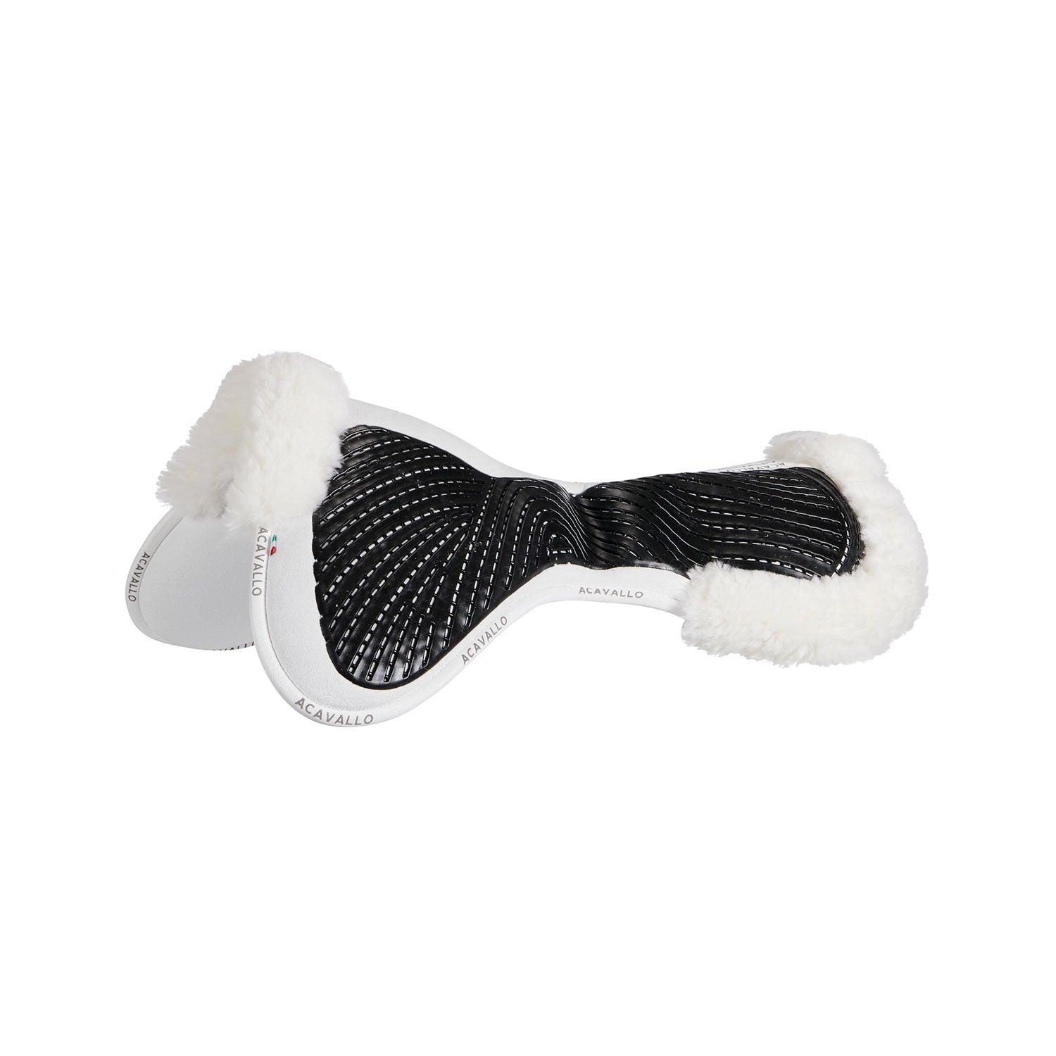 Acavallo Pad Mf-S Jccs-S Cw-Cs Suede Cut-Out Sheepskin Gel Grip Flat
#colour_white-white