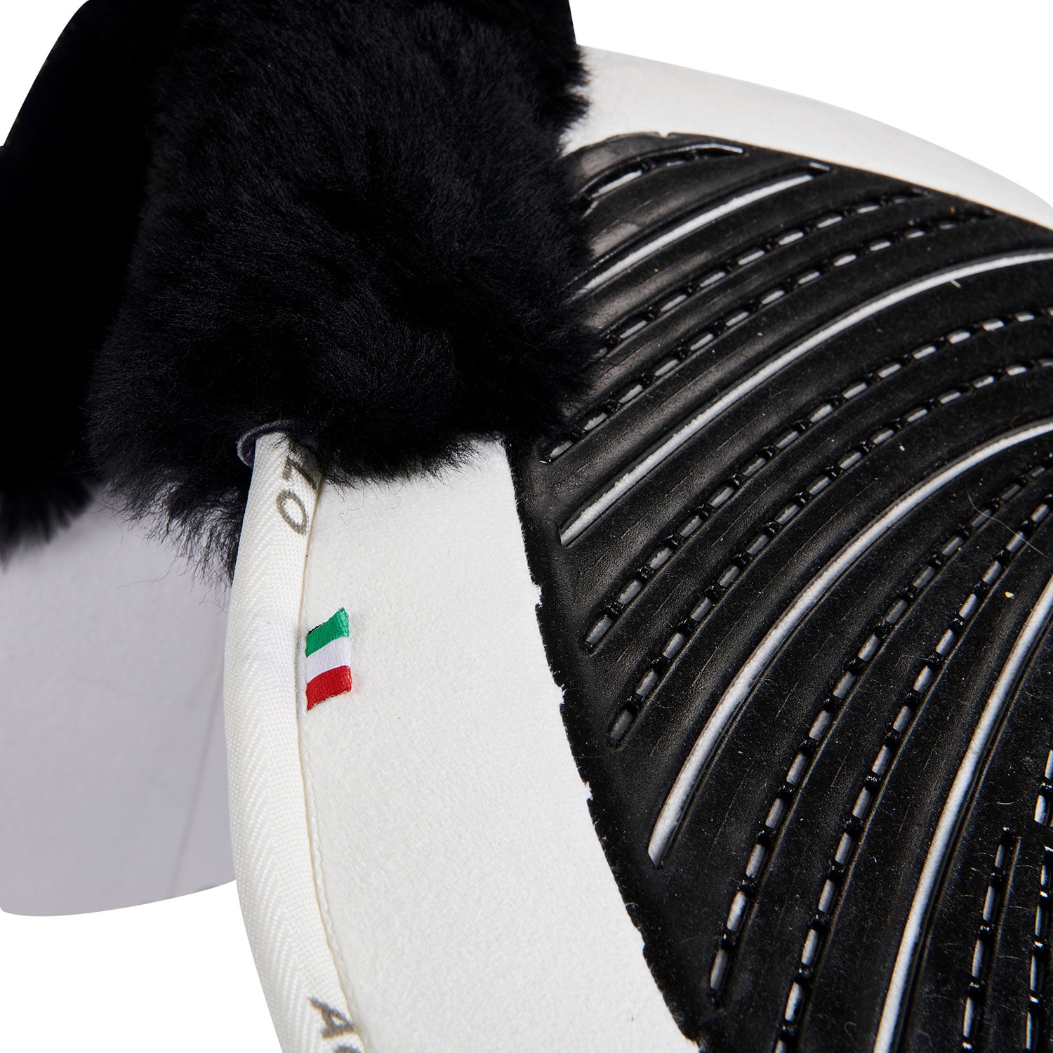 Acavallo Pad Mf-S Jccs-S Cw-Cs Suede Cut-Out Sheepskin Gel Grip Flat
#colour_white-black