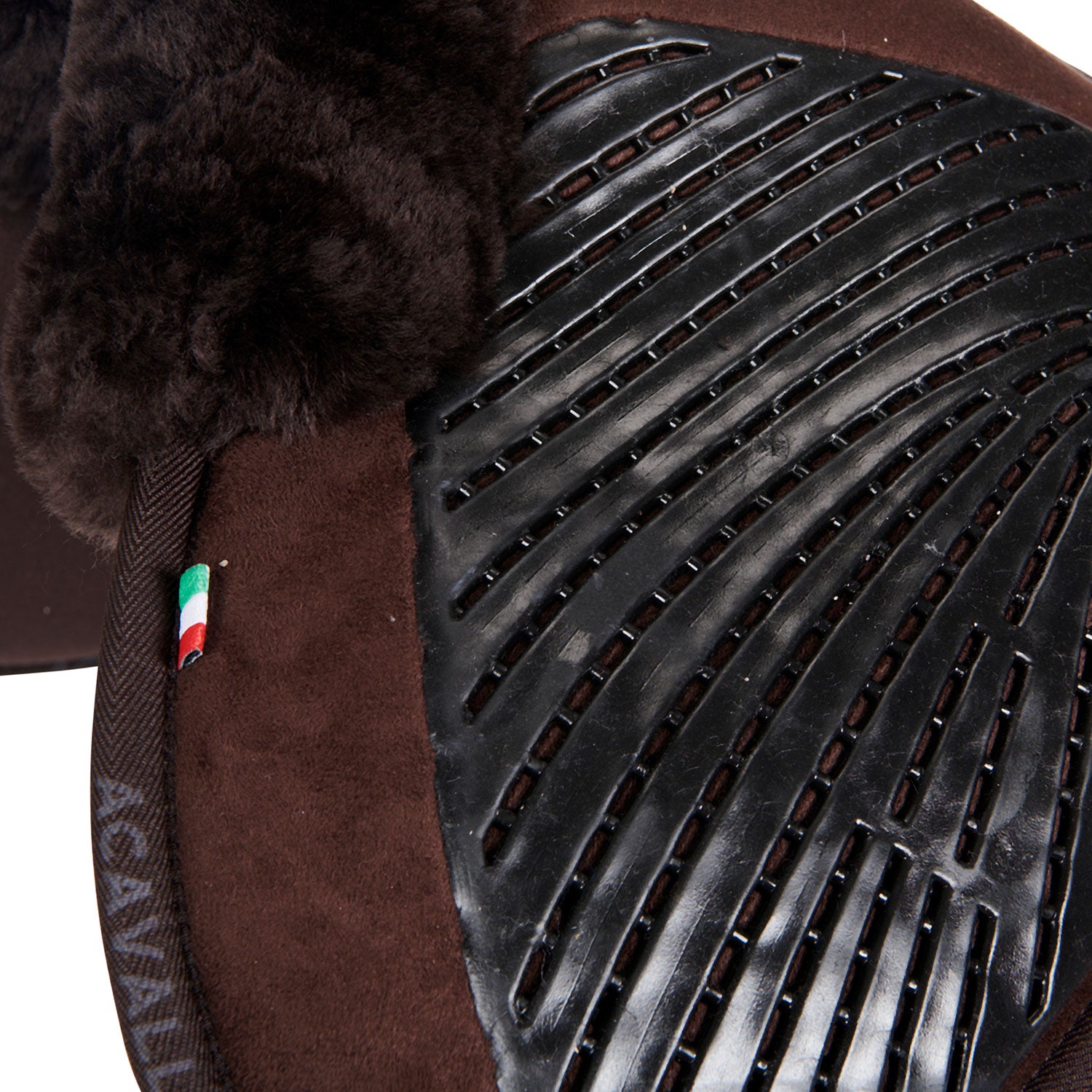 Acavallo Pad Mf-S Jccs-S Cw-Cs Suede Cut-Out Sheepskin Gel Grip Flat
#colour_brown-brown