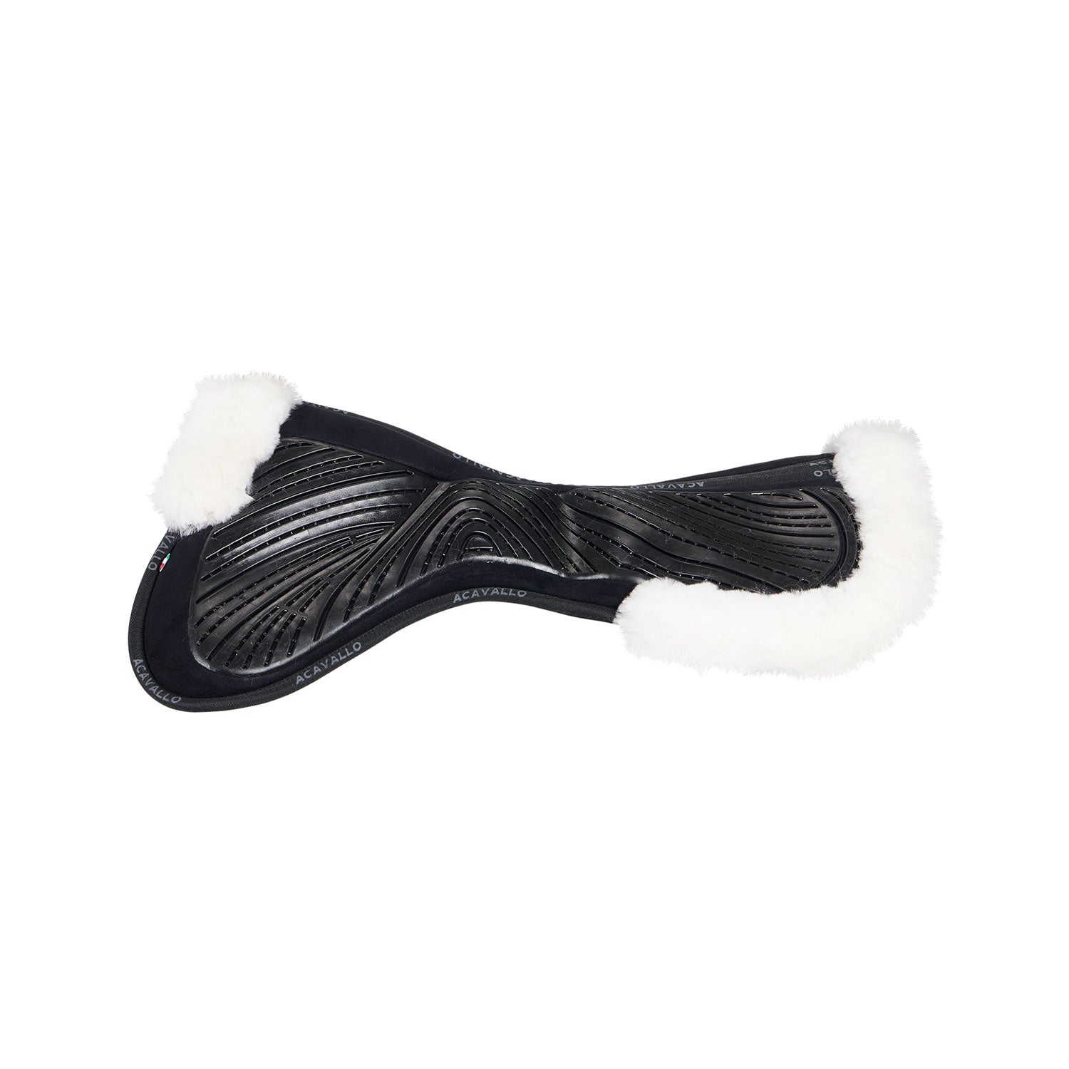 Acavallo Pad Mf-S Jccs-S Cw-Cs Suede Cut-Out Sheepskin Gel Grip Flat
#colour_black-white
