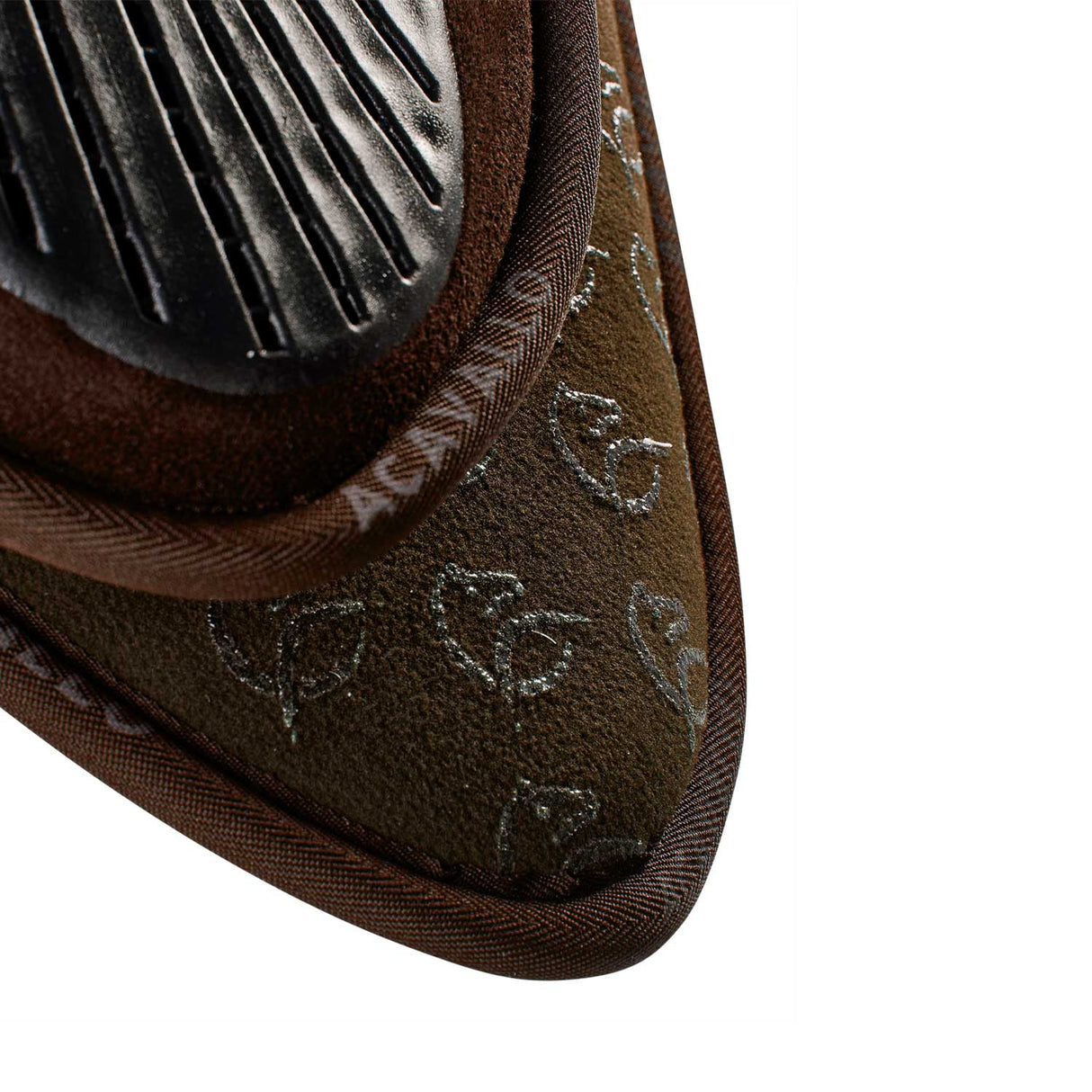 Acavallo Pad Mf Jccs Sw-3Ds Suede Double Sided Grip Flat #colour_brown