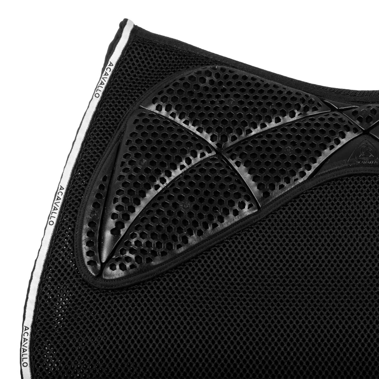 Acavallo Saddle Pad JS CW-3Ds Memory Foam 3D Spacer Gel Grip #colour_black