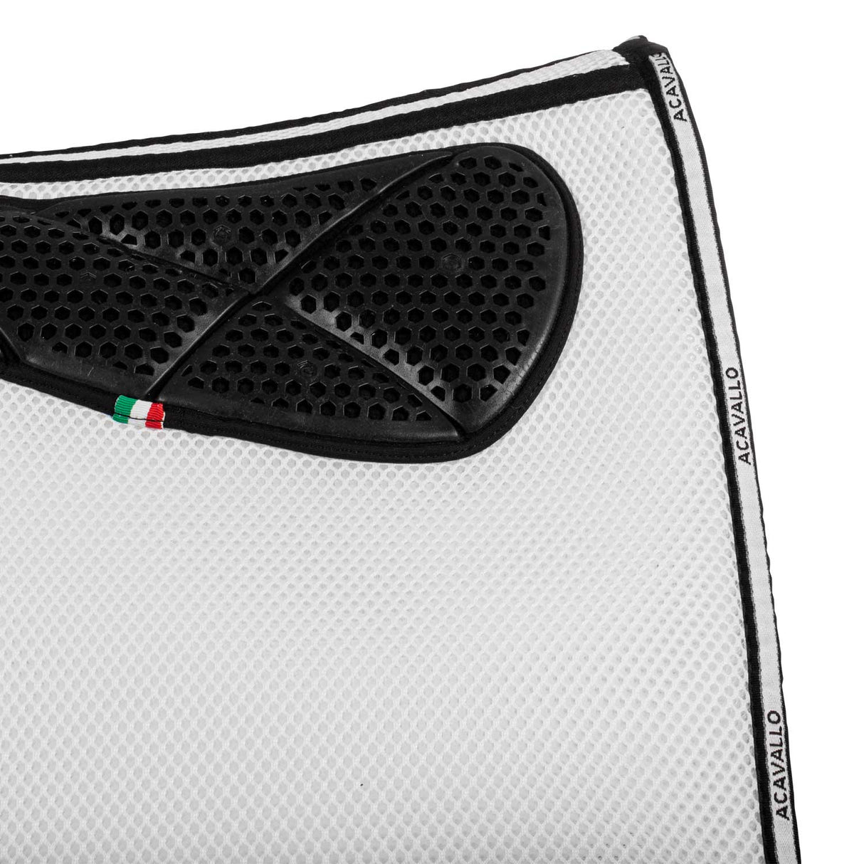 Acavallo Saddle Pad DS CW-3Ds Memory Foam 3D Spacer Gel Grip #colour_white
