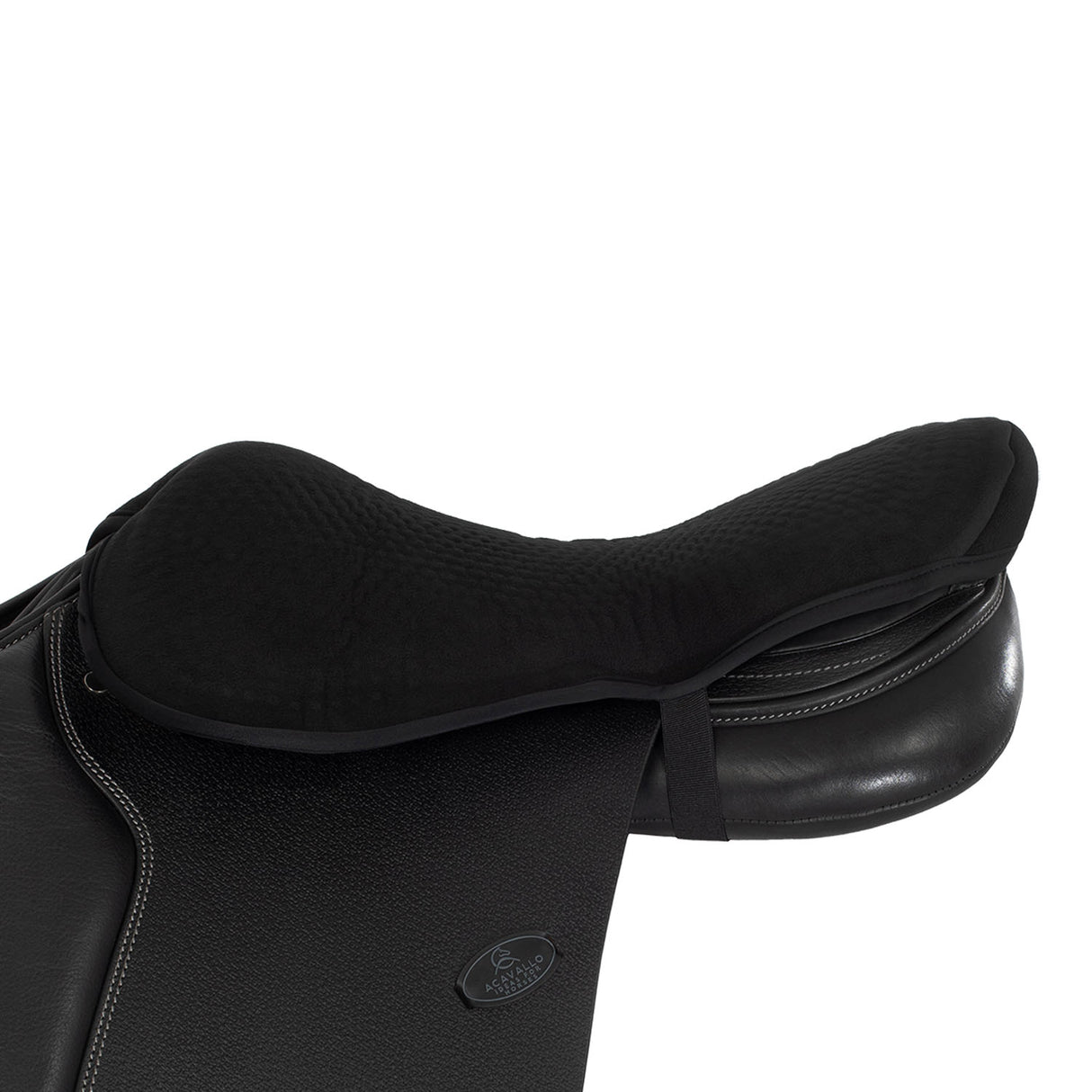 Acavallo Standard Seat Saver Jumping Classic Gel-In Dri-Lex 20mm #colour_black