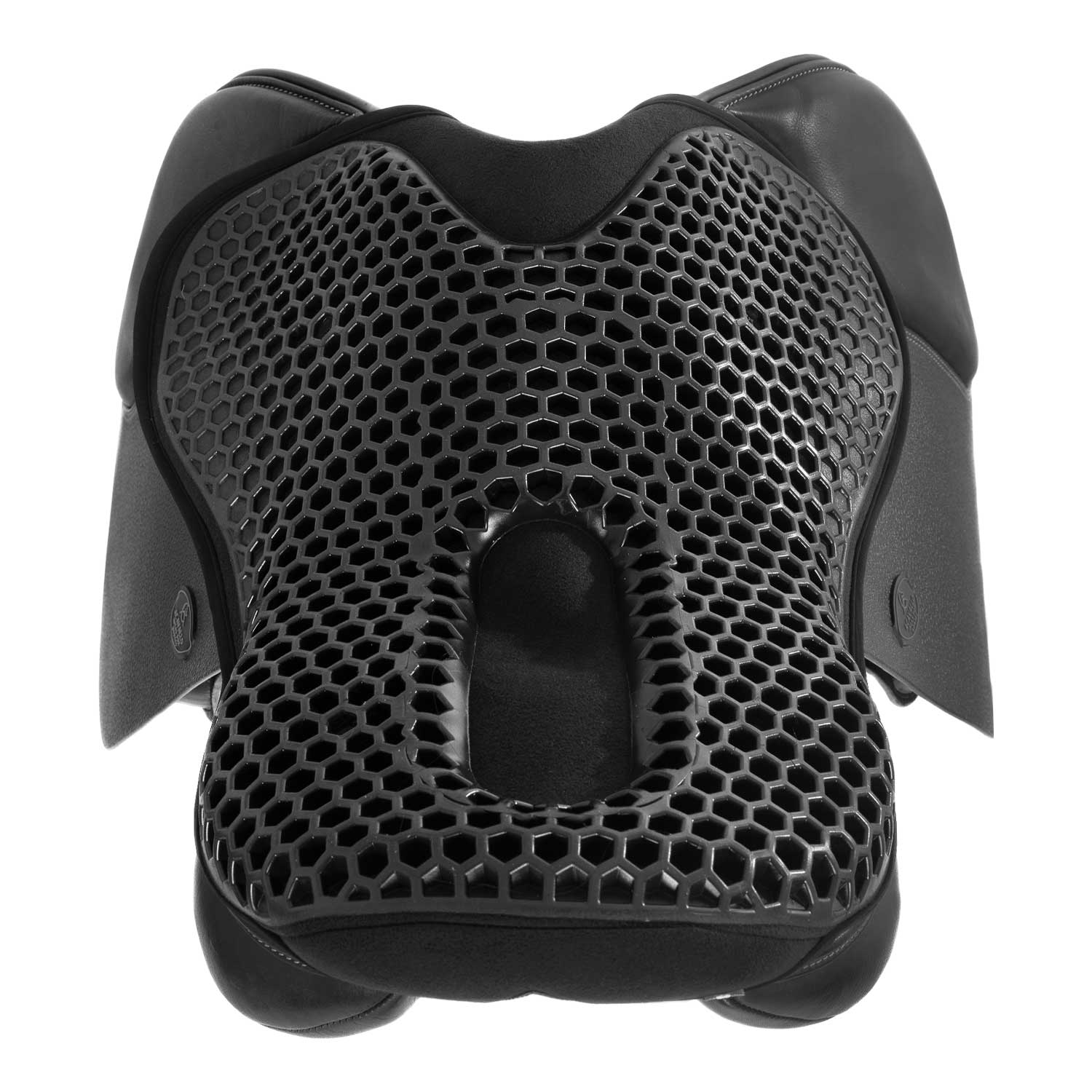 Acavallo Ortho-Coccyx Seat Saver Jumping Hexagonal Gel-Out Dri-Lex 20mm #colour_black