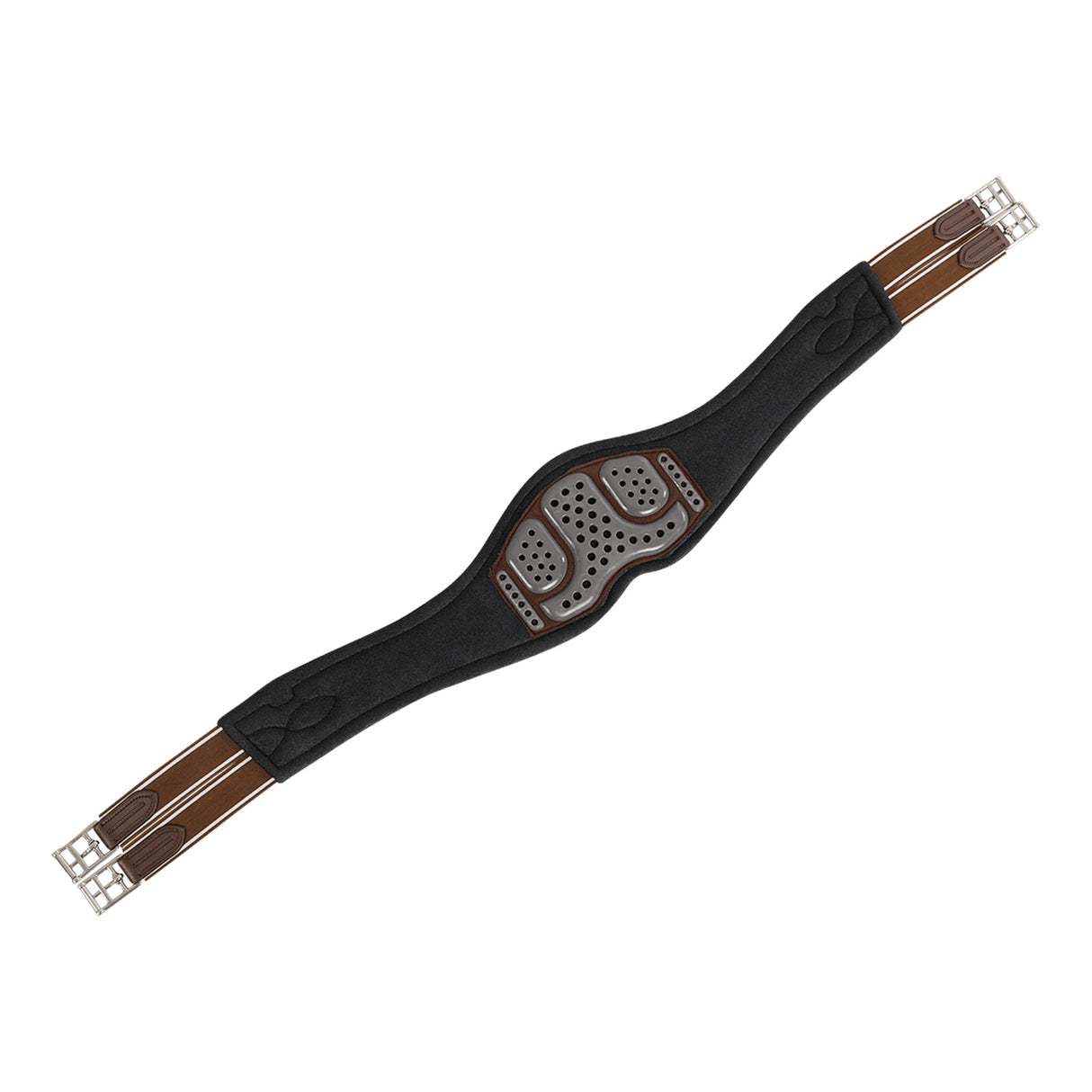 Acavallo Jumping Girth Gel PVC #colour_brown