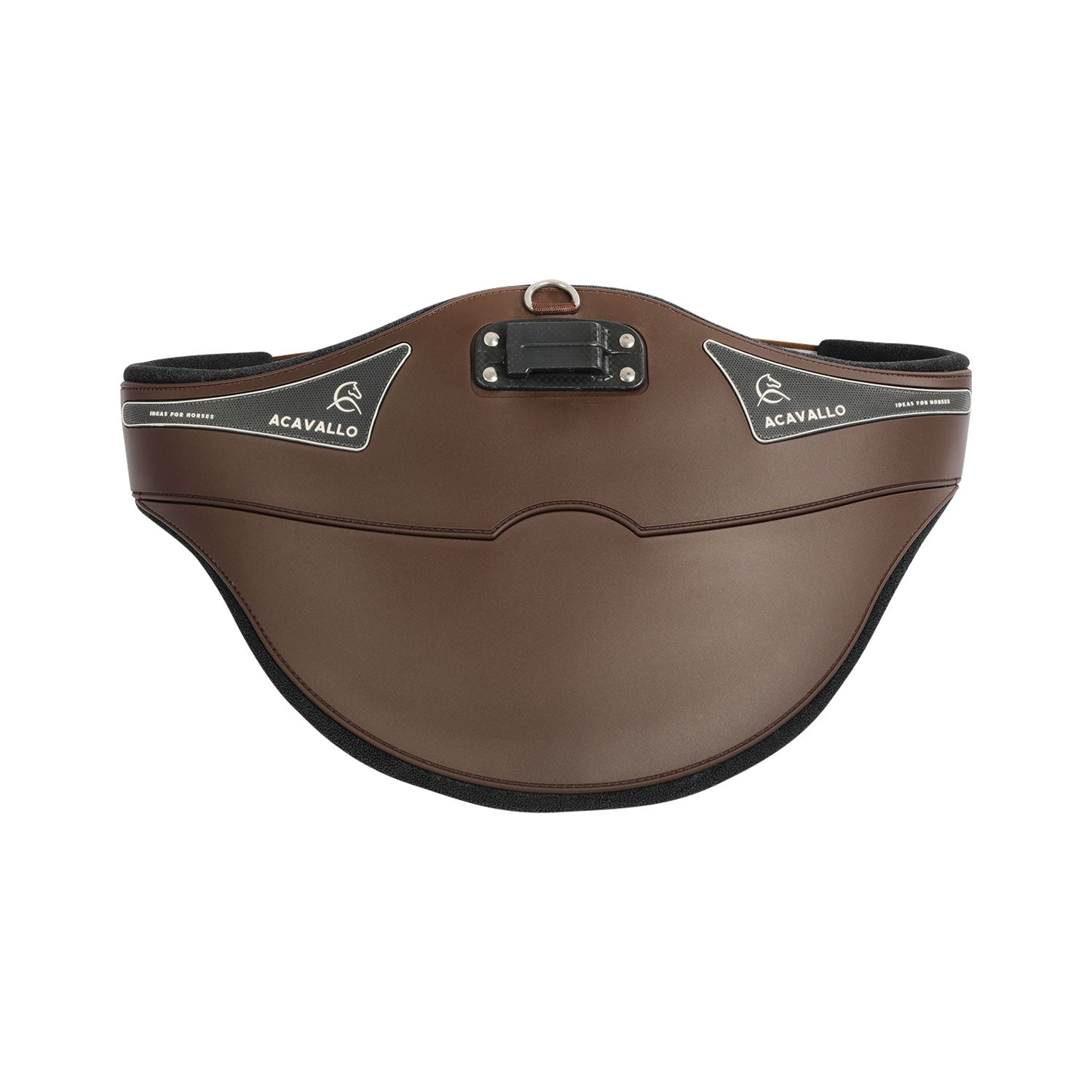 Acavallo Jumping Stud Guard Girth Gel Classic PVC #colour_brown