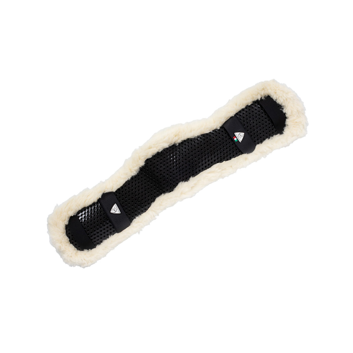Acavallo Shaped Girth Sleeve Classic Gel Faux Sheepskin #colour_natural