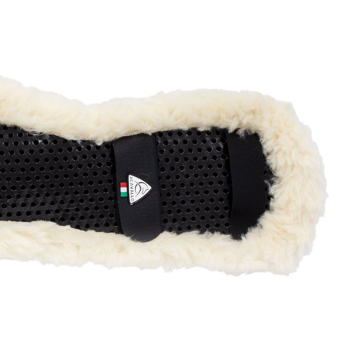 Acavallo Shaped Girth Sleeve Classic Gel Faux Sheepskin #colour_natural