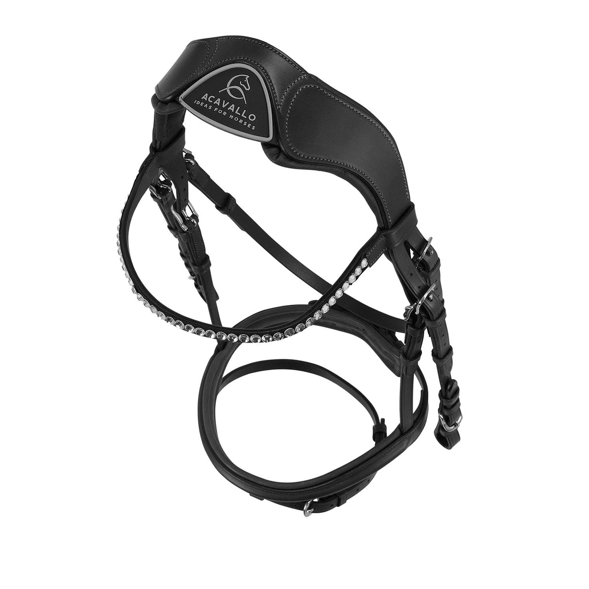 Acavallo Cupido Bridle Calfskin #colour_black