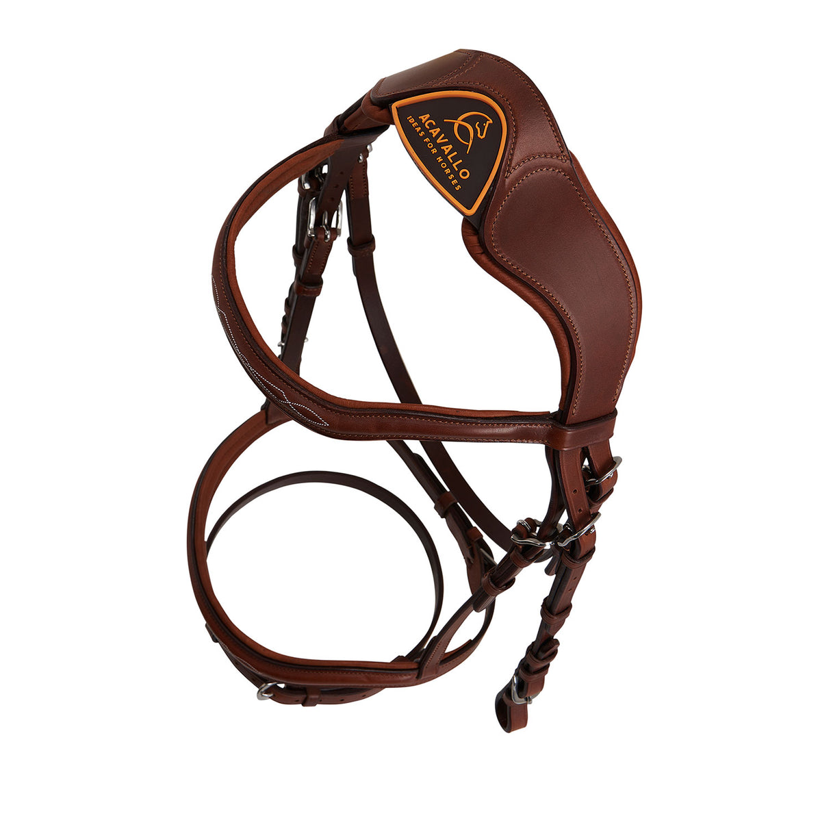 Acavallo Amazzone Bridle Calfskin #colour_cognac
