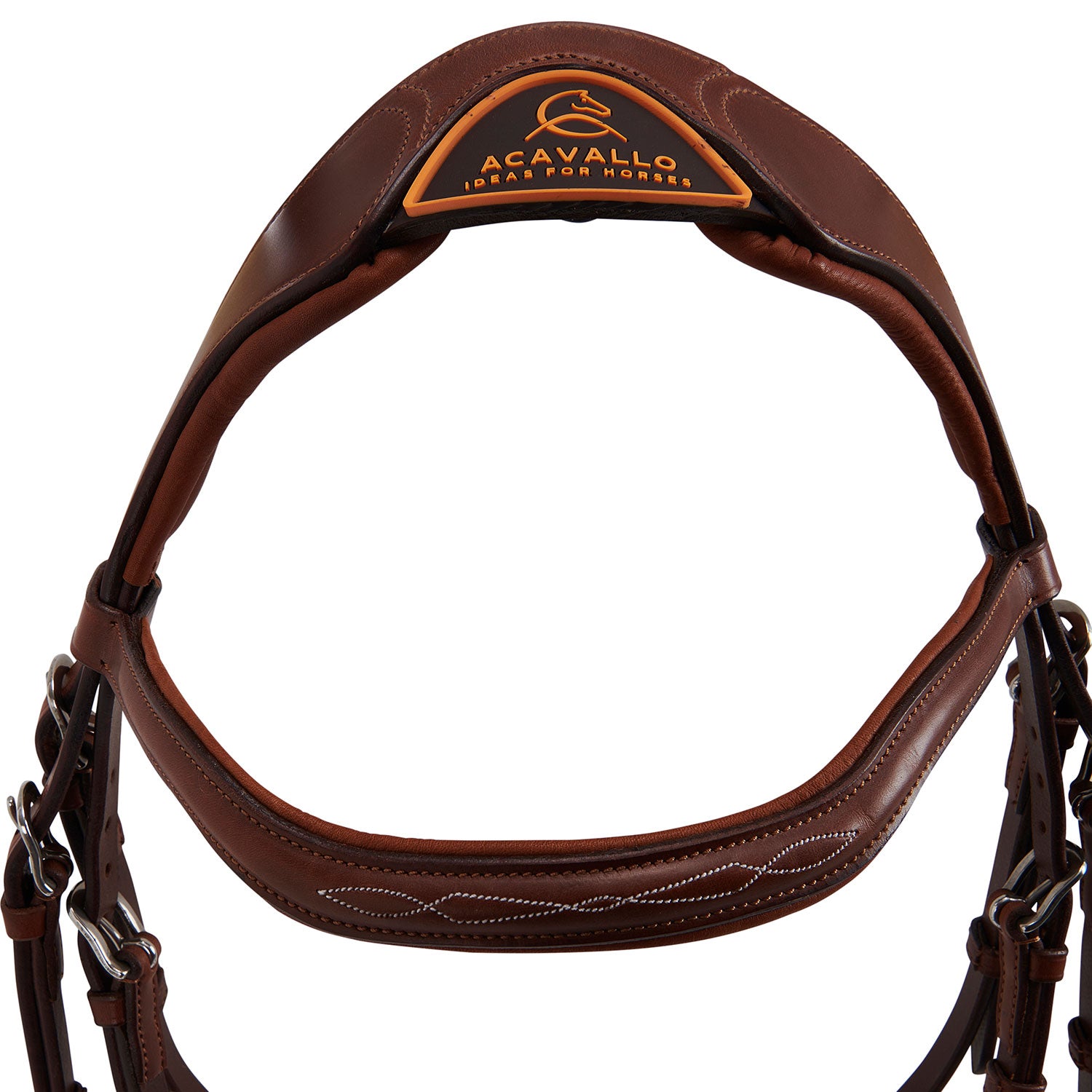 Acavallo Amazzone Bridle Calfskin #colour_cognac