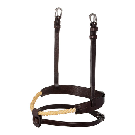 Acavallo Rope Flash Noseband #colour_brown